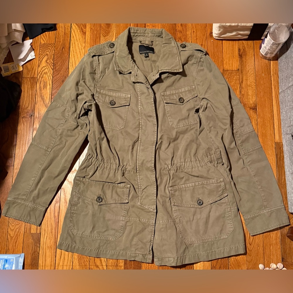 Banana Republic Olive Green Utility Jacket